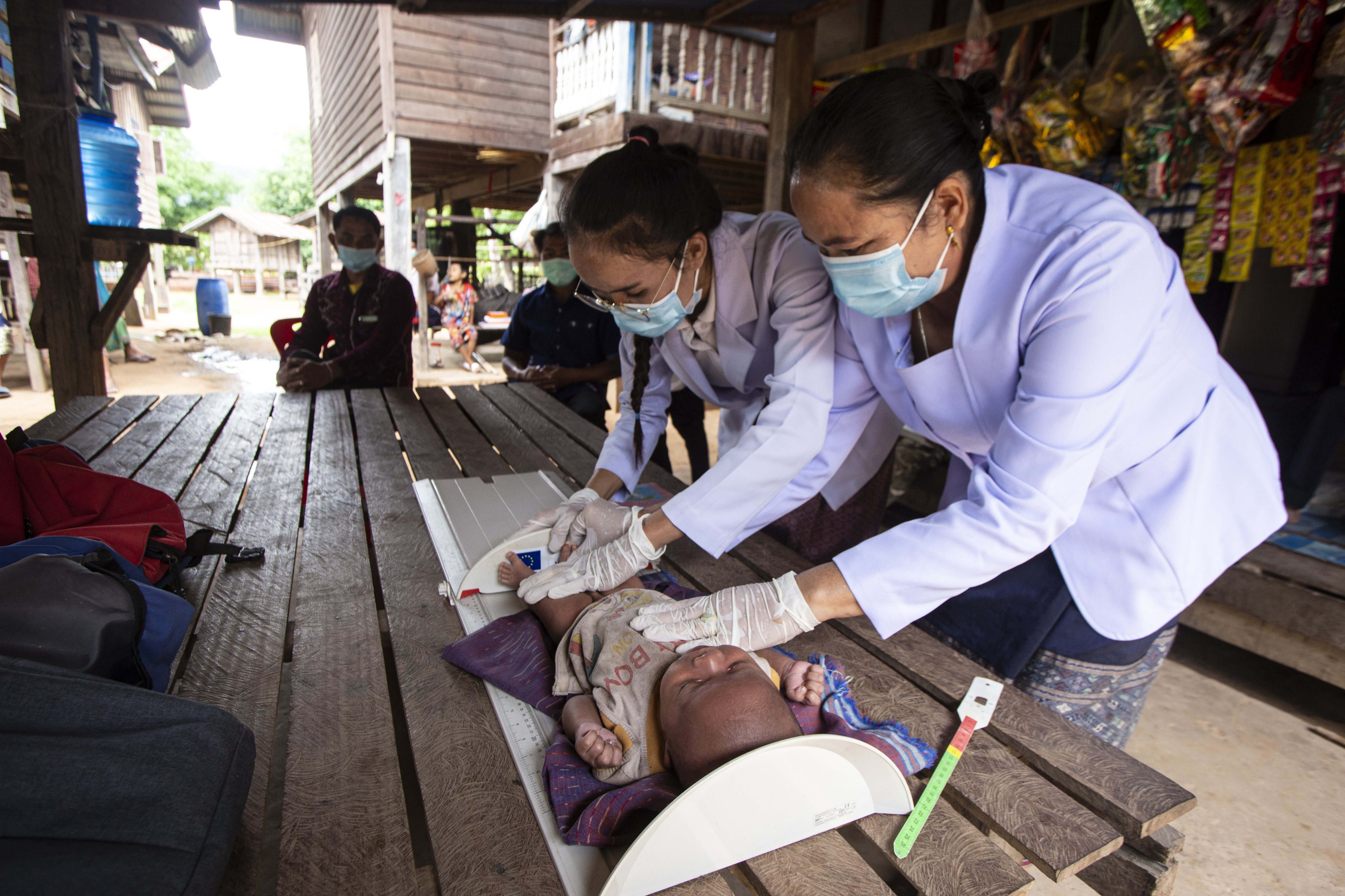 healthcare workers in Laos