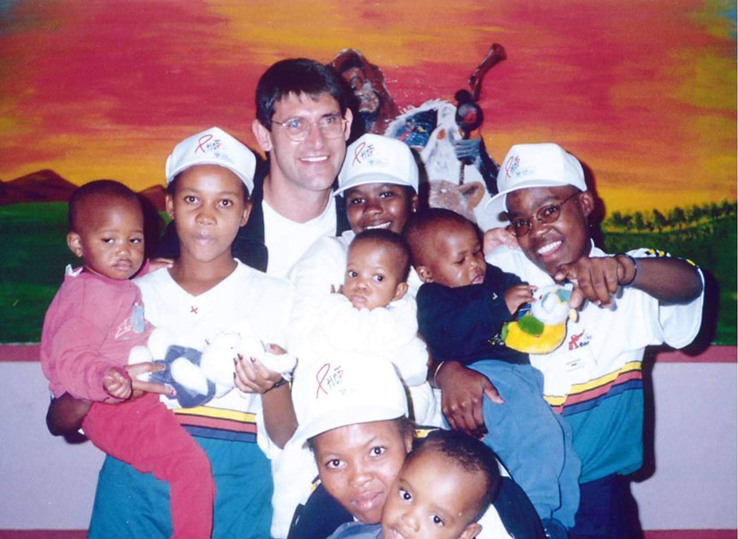 Christo with friends at Nazareth House in Cape Town