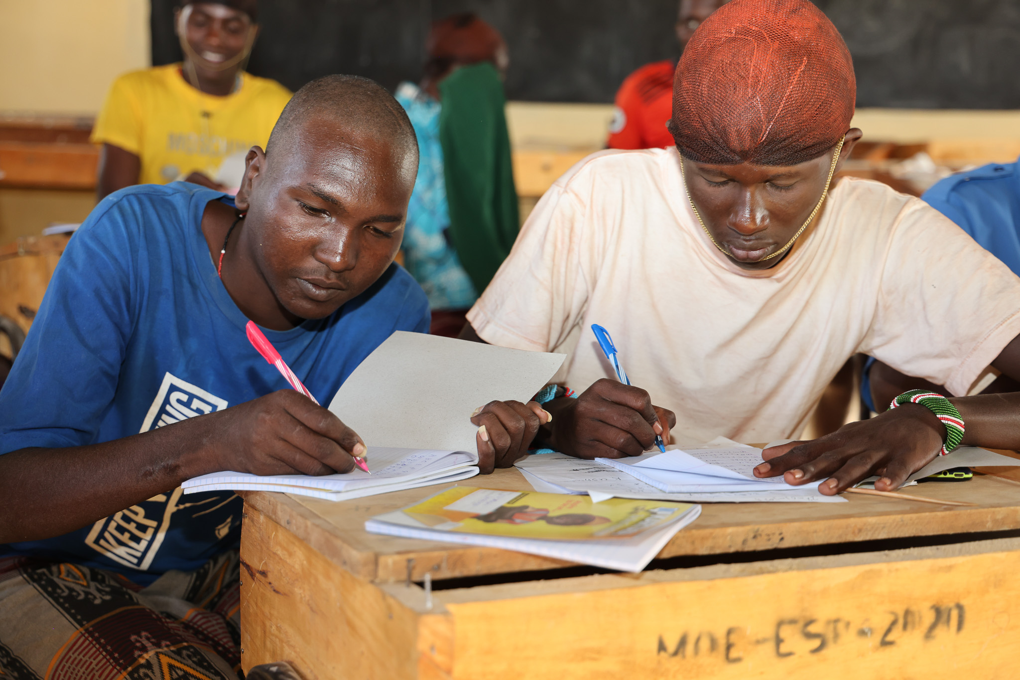 Lmesiram Lemargeroi beams with pride as he reflects on how far he’s come since joining the class and he’s determined to use his new skills to uplift his community © World Vision Photo/David Nderitu