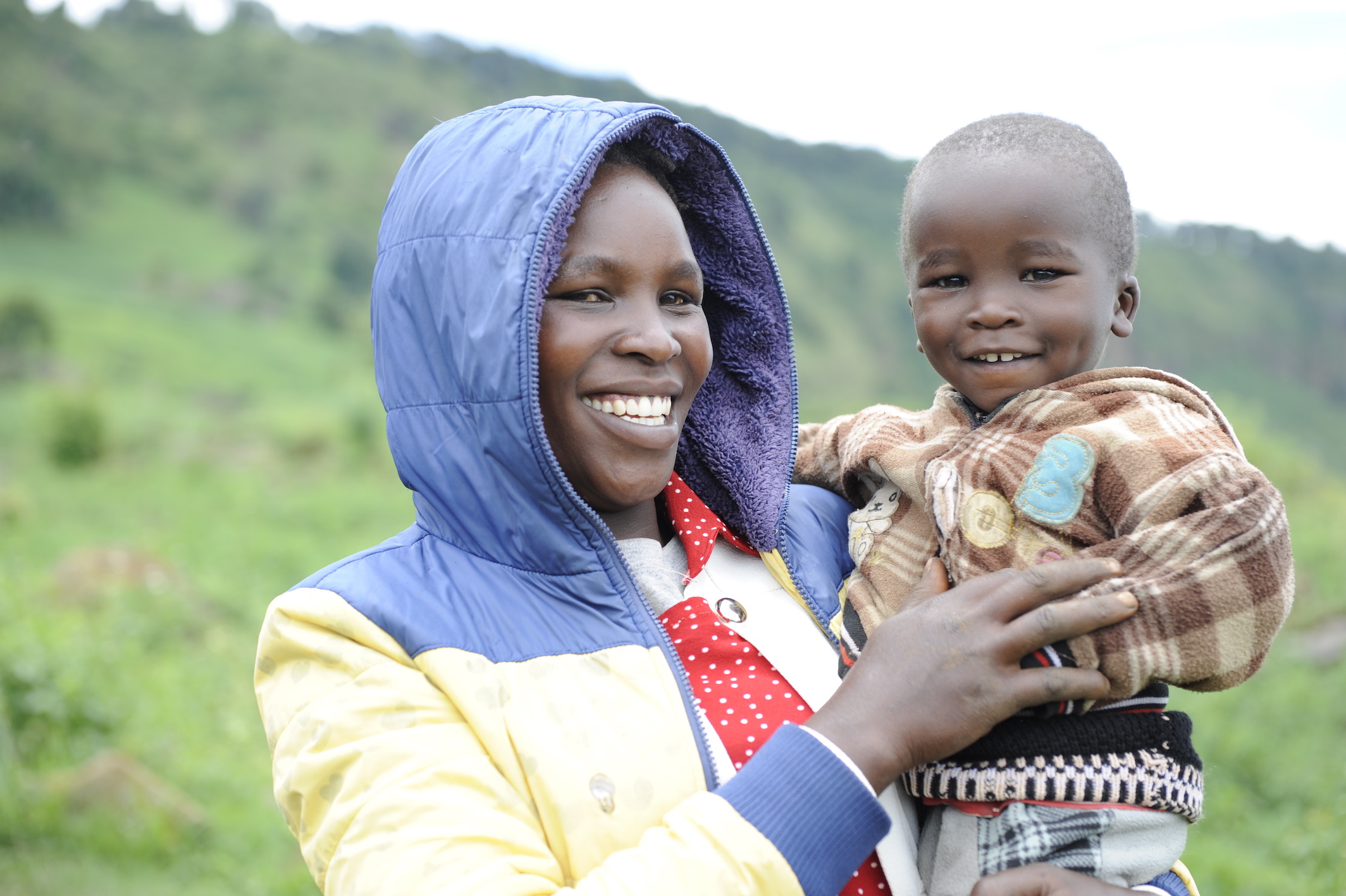 Abigael and her son Rashford. In the traditional African society childcare was  considered as  the sole responsibility for women. ©World Vision Photo/Dickson Kahindi.