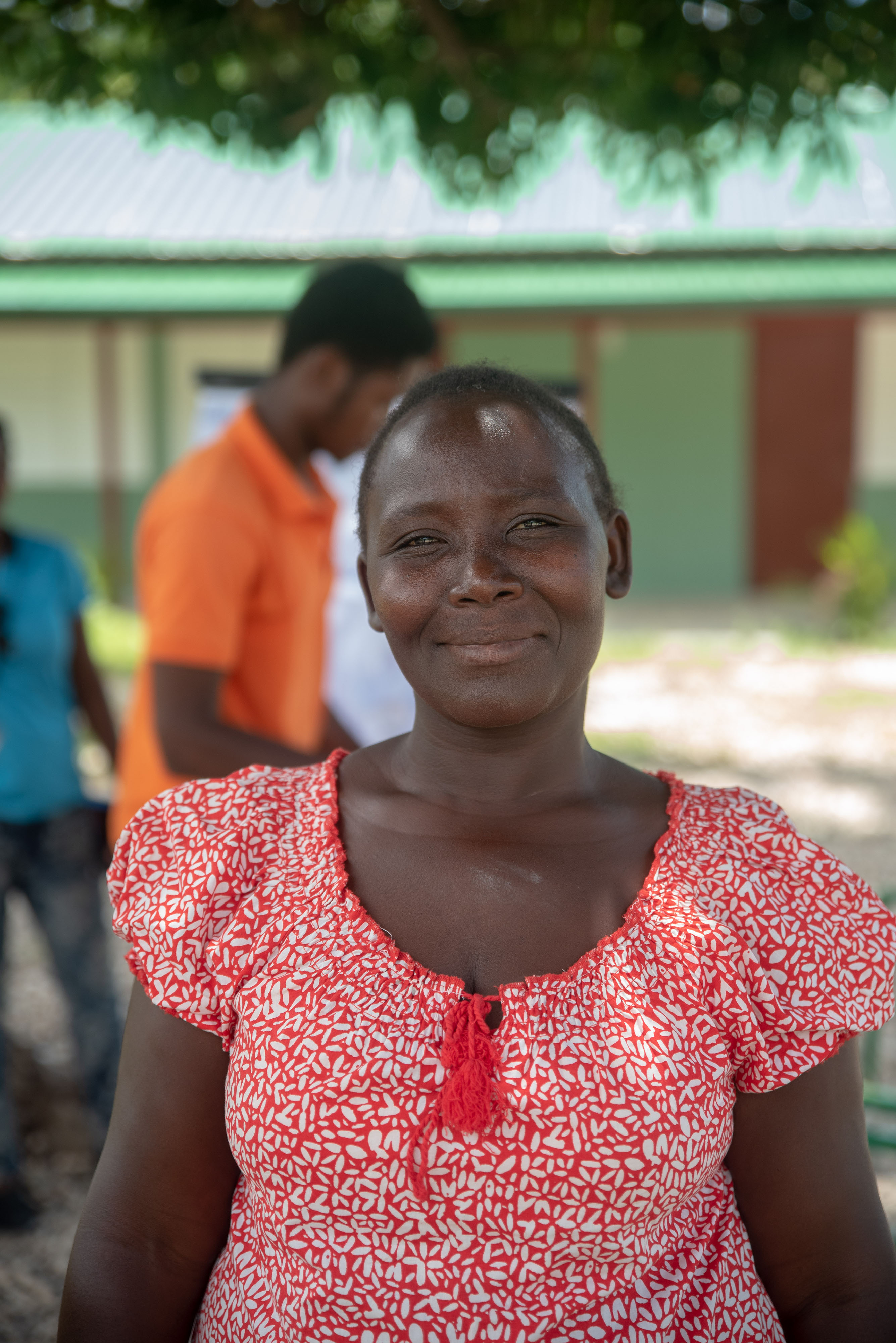 Odette Pierre, mother of four children, living in Cerca-La-Source