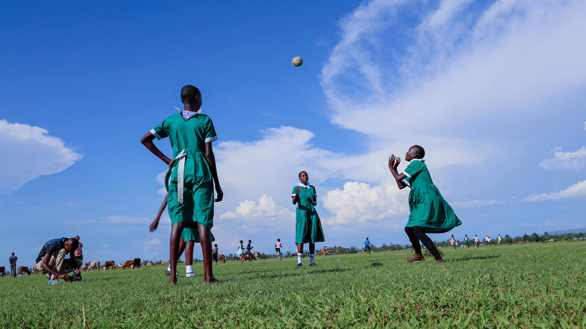 As the floods cease, children are able to now go back to their normal lives with their playing routines reinstated. ©World Vision Photo/Peter Mwaura