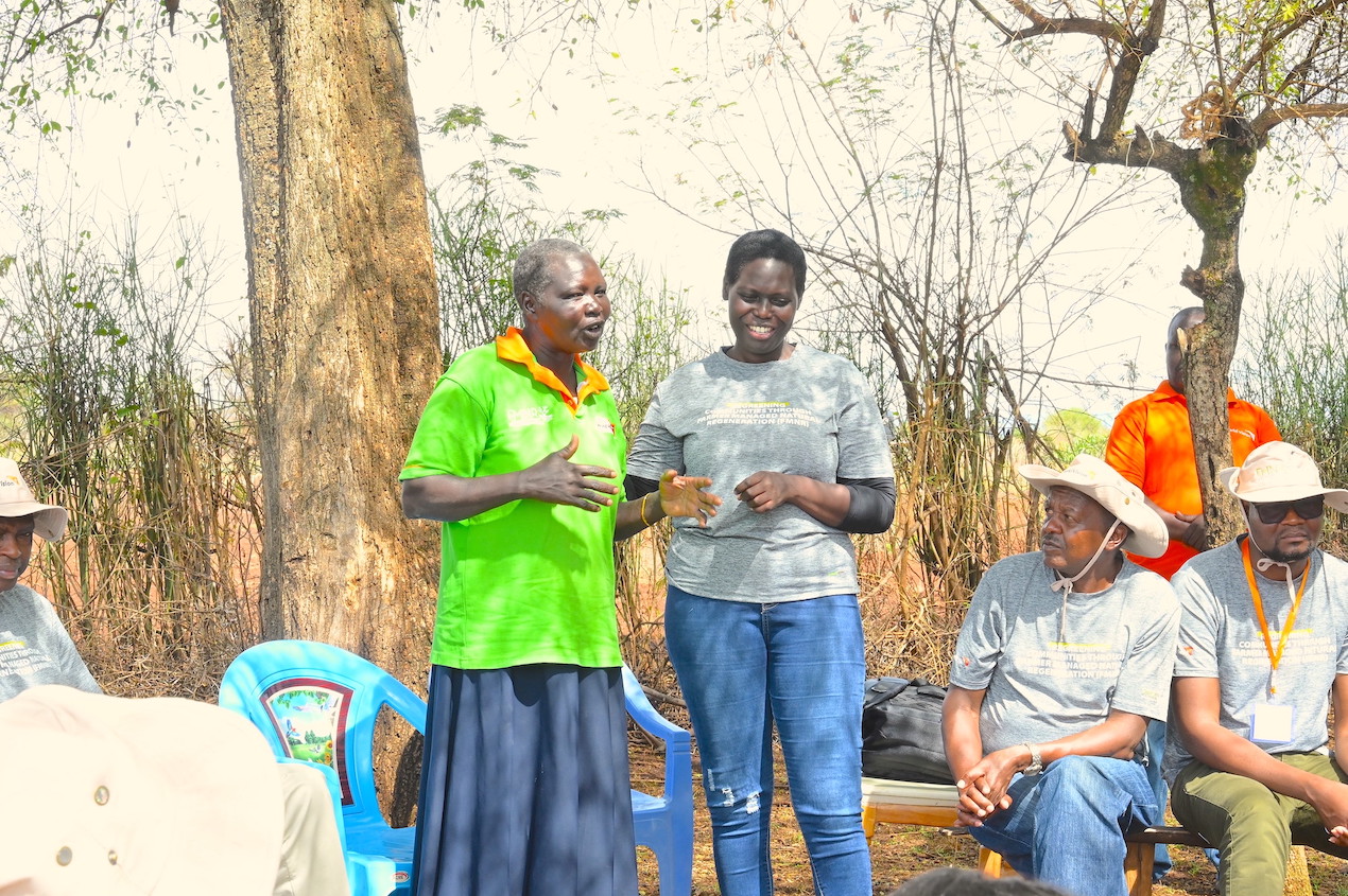 Nancy says she has become more confident to speak before masses while training them about the FMNR approach. ©World Vision Photo/Hellen Owuor.