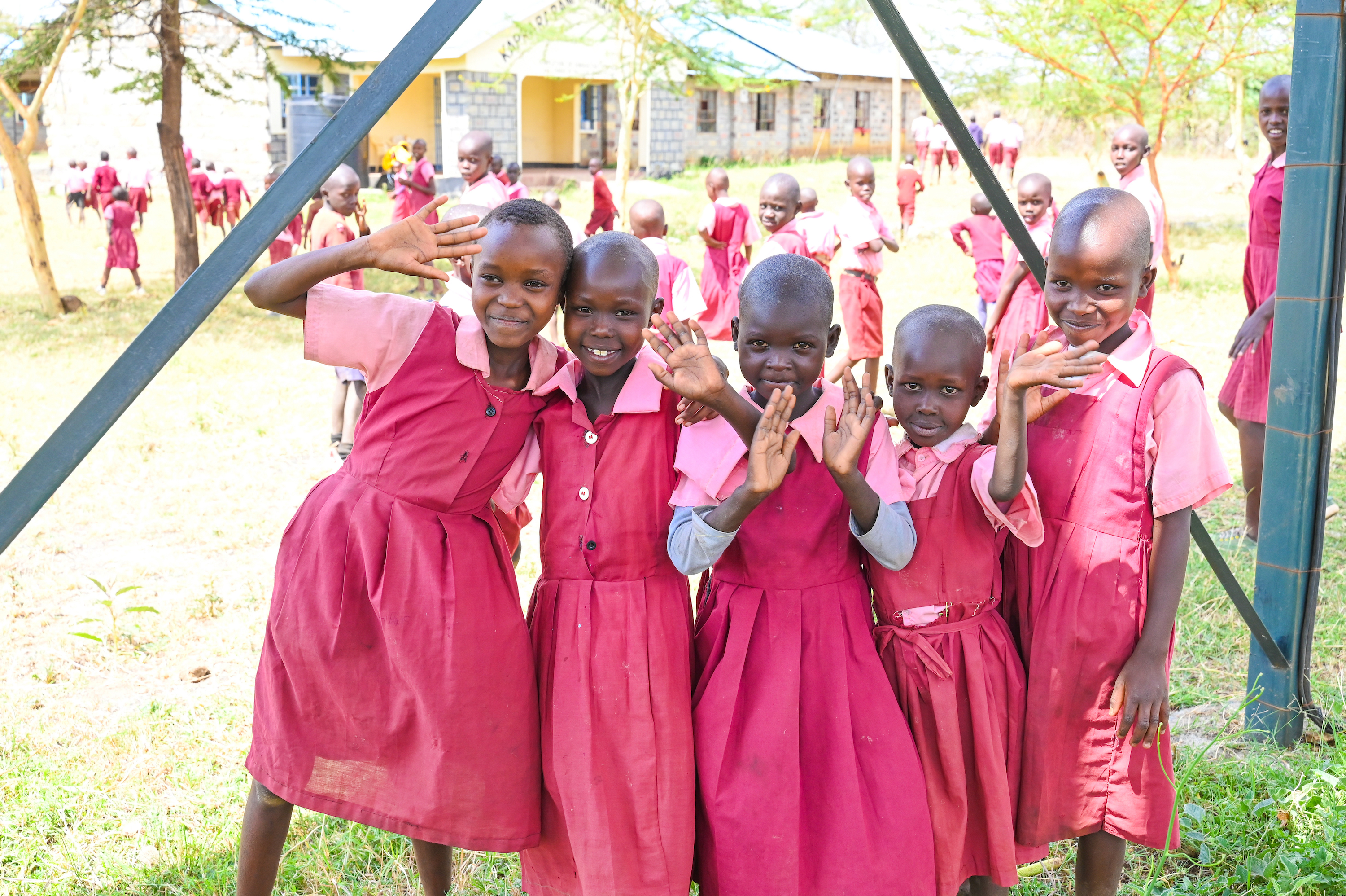 When girls are able to get basic necessities such as food, water and sanitary kits, they are comfortable and at ease when in school.