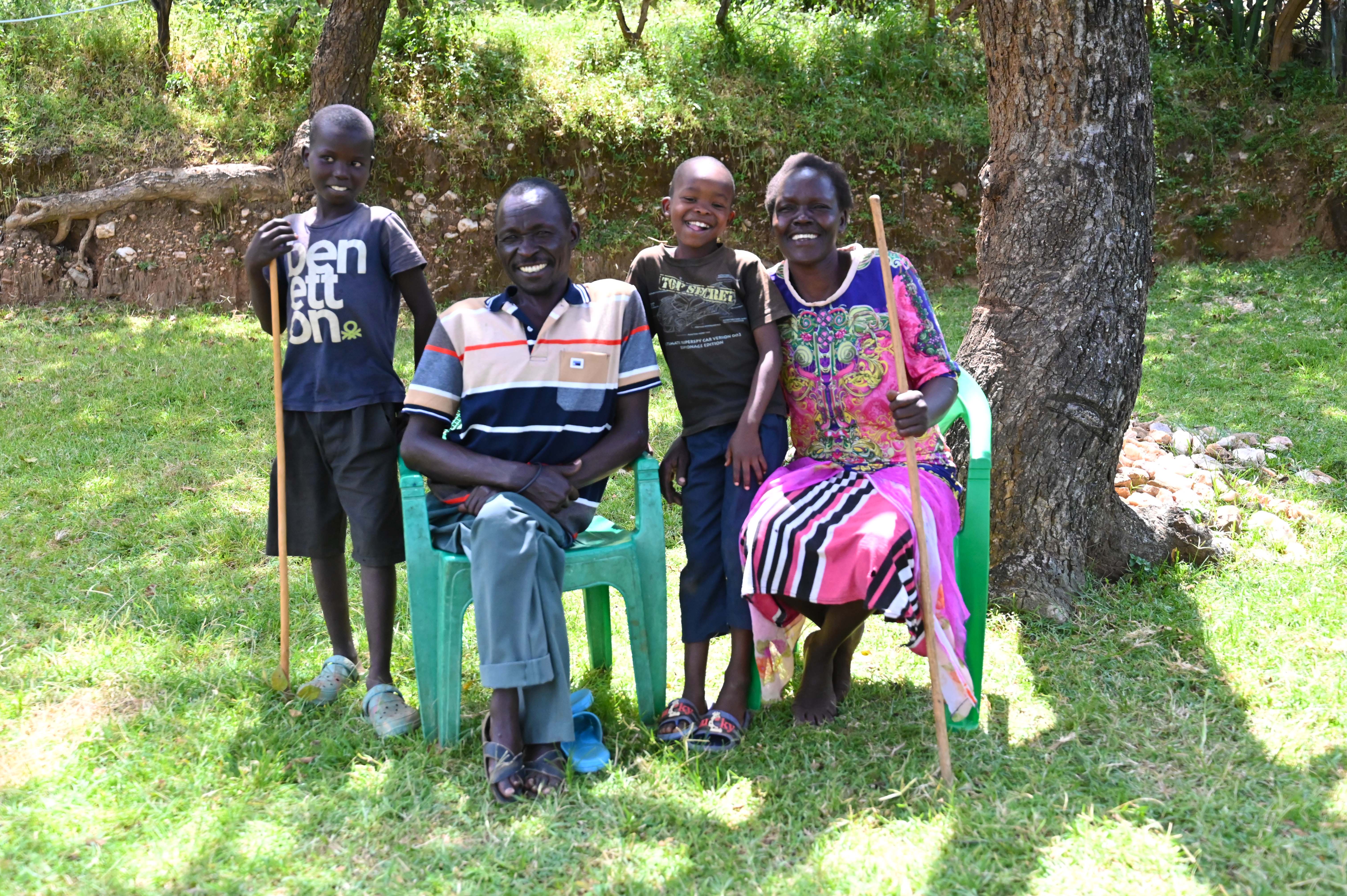 Samson trained his family on how to conserve trees in their farmland. They take it as a personal responsibility to care for their environment and protect the trees