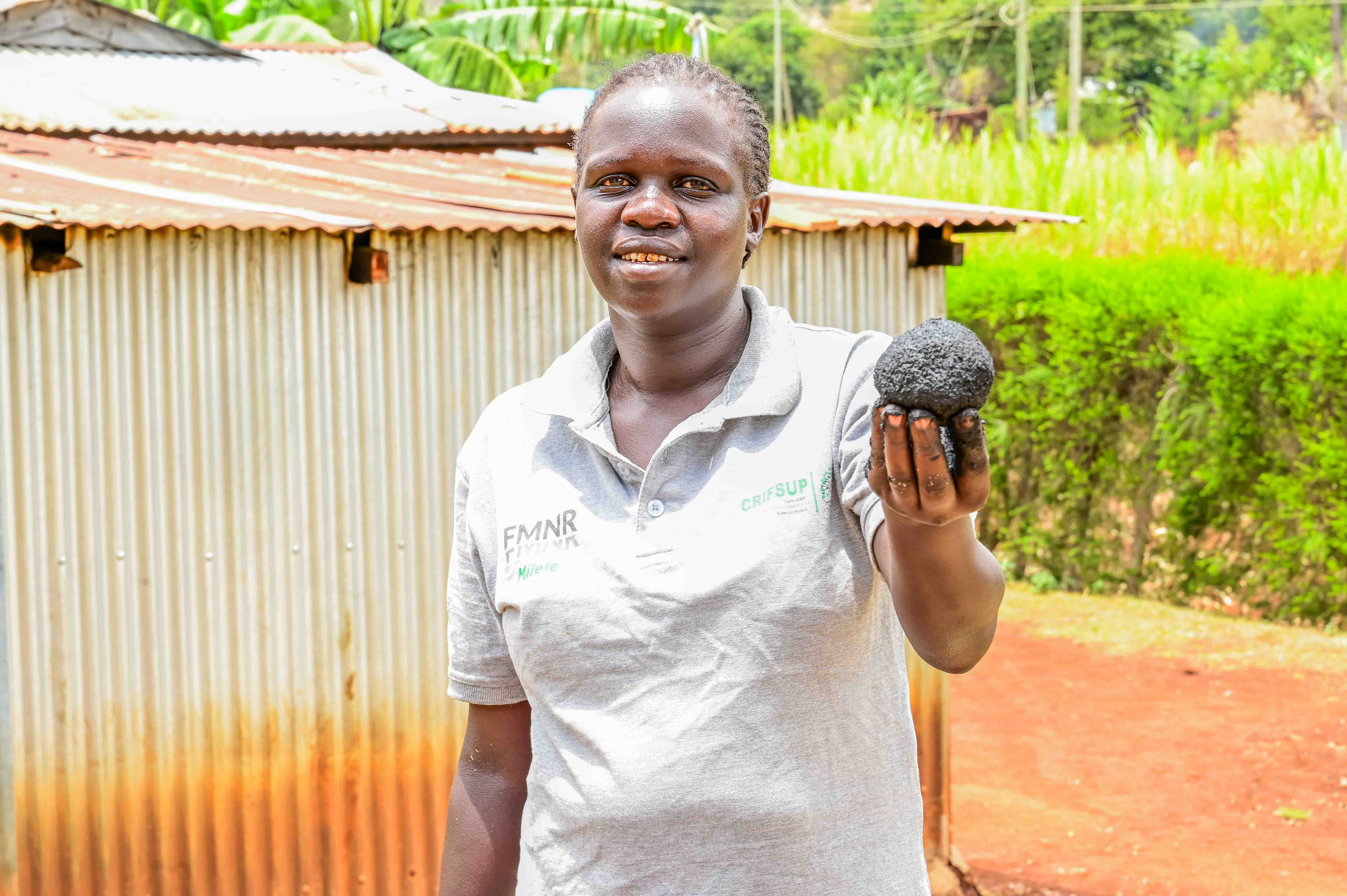 Sophia envisions a transformed Orapsang Village and is using the knowledge gained on FMNR and other environmental conservation methods to transform her farmland and community at large. ©World Vision Photo/ Hellen Owuor