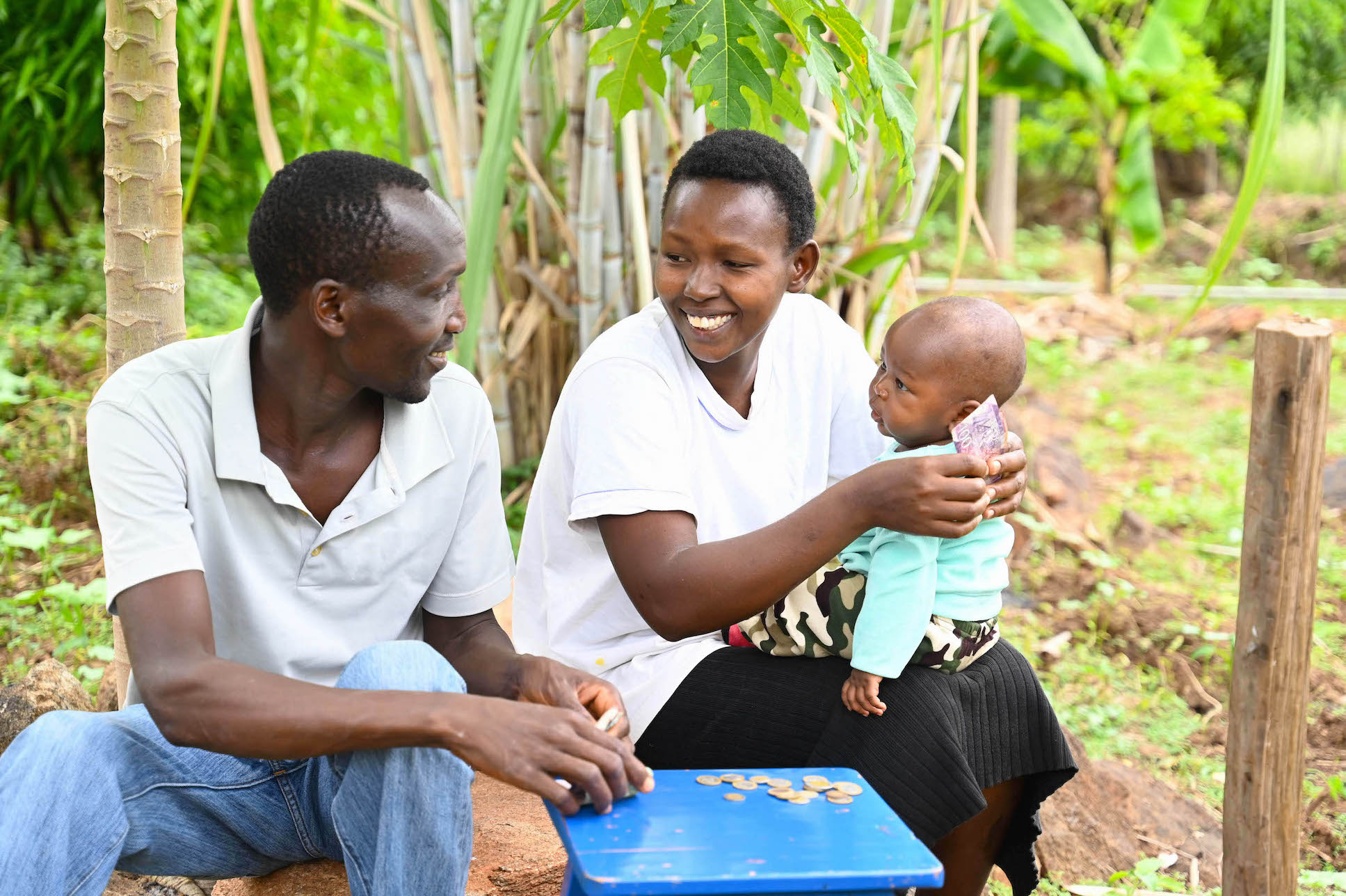 The FMNR approach has improved the quality of life for Reuben, Anita and their child. ©World Vision Photo/Hellen Owuor.