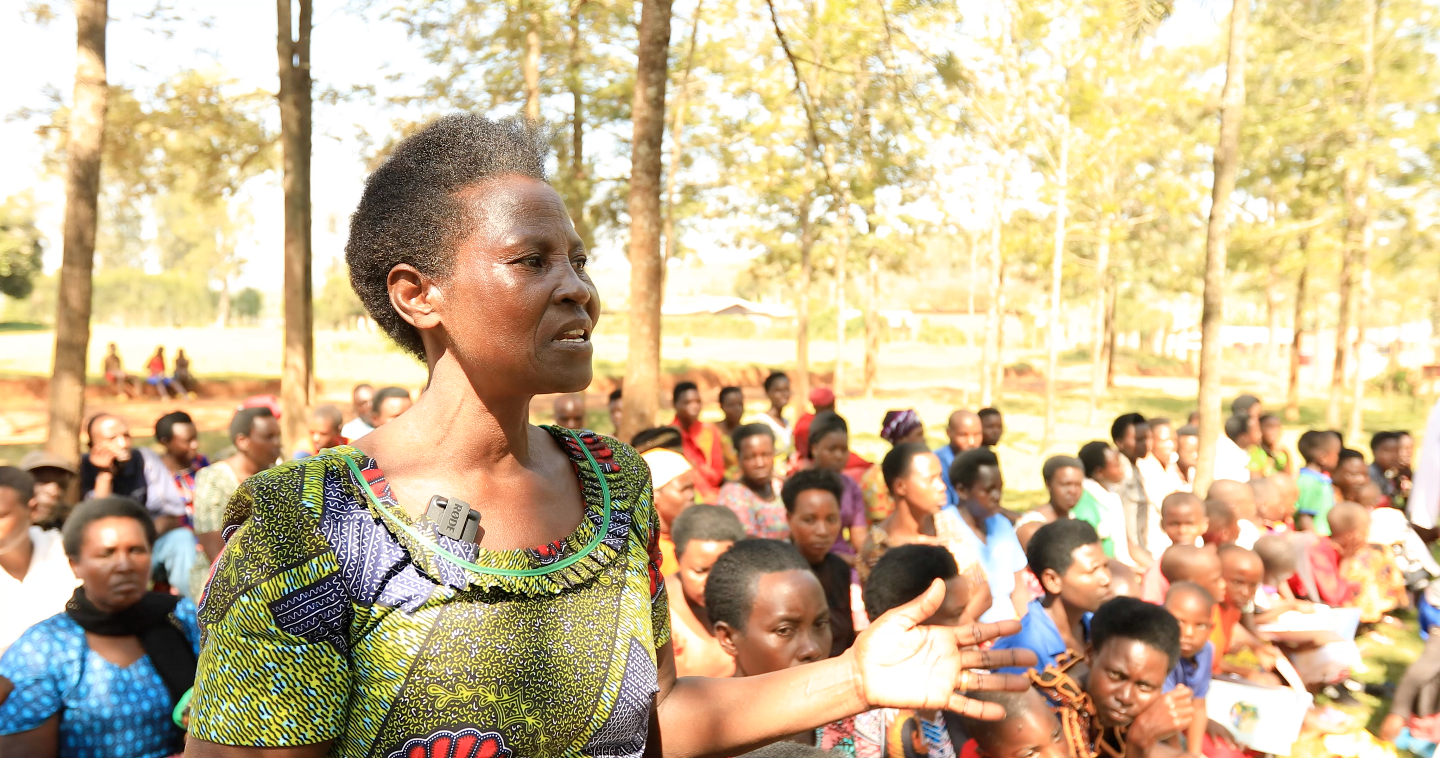 Parents convened together during a community engagement session