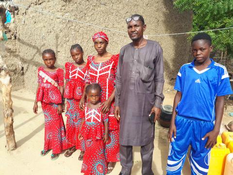 Pastor Issaka and his healthy family
