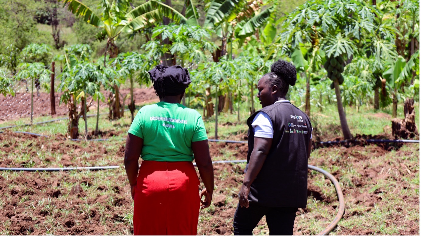 Jesca now leads seven farmer groups — each with at least 15 members — in Chepsigot sub-location under the RESAf Programme. “By planting and regenerating trees, we are restoring our environment,” Jesca shares. © World Vision Photo/Felix Pilipili