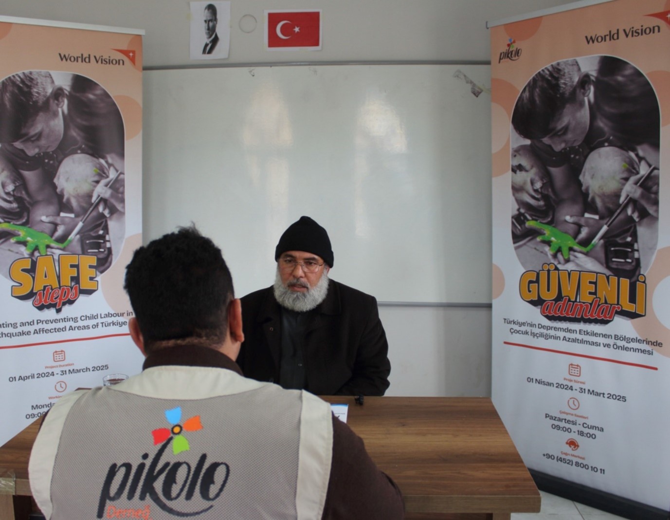 Youssef with Pikolo team, World Vision Syria Response Partner– Pikolo