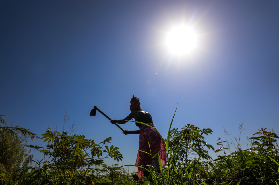 World Vision Uganda supports refugee families to adopt block farming to improve food security. 