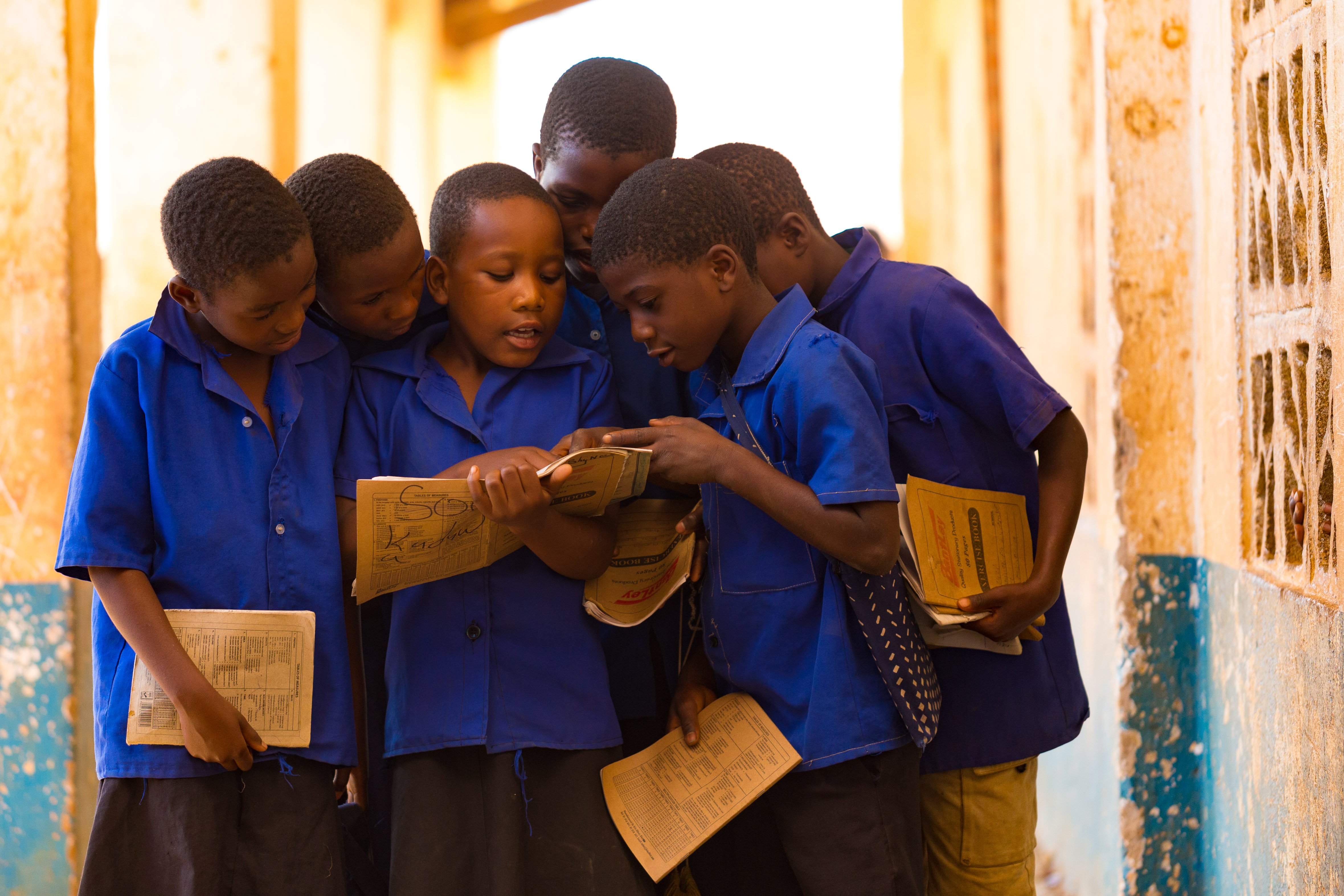 Princess and her classmates at school.