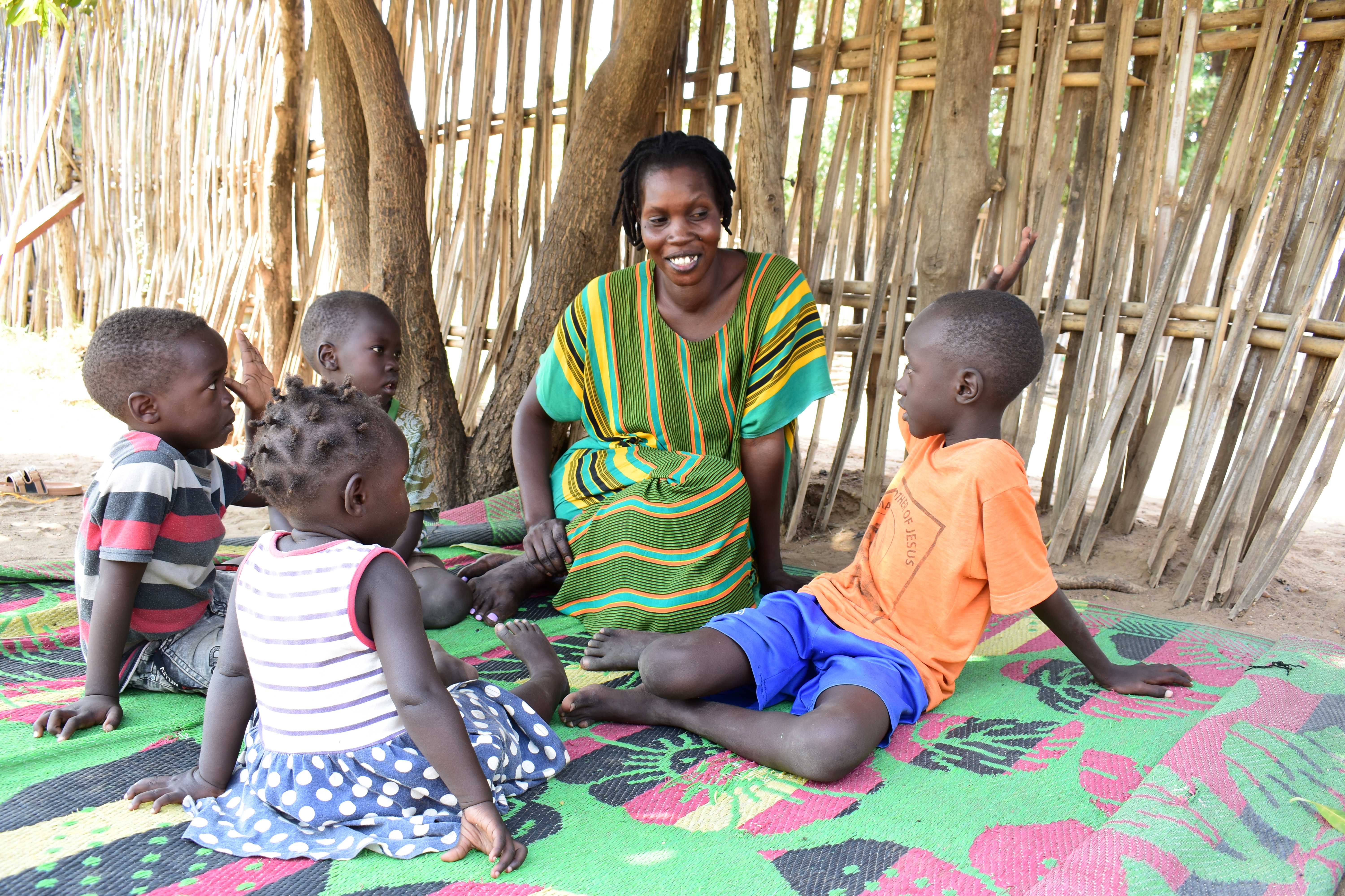 Salma and her children