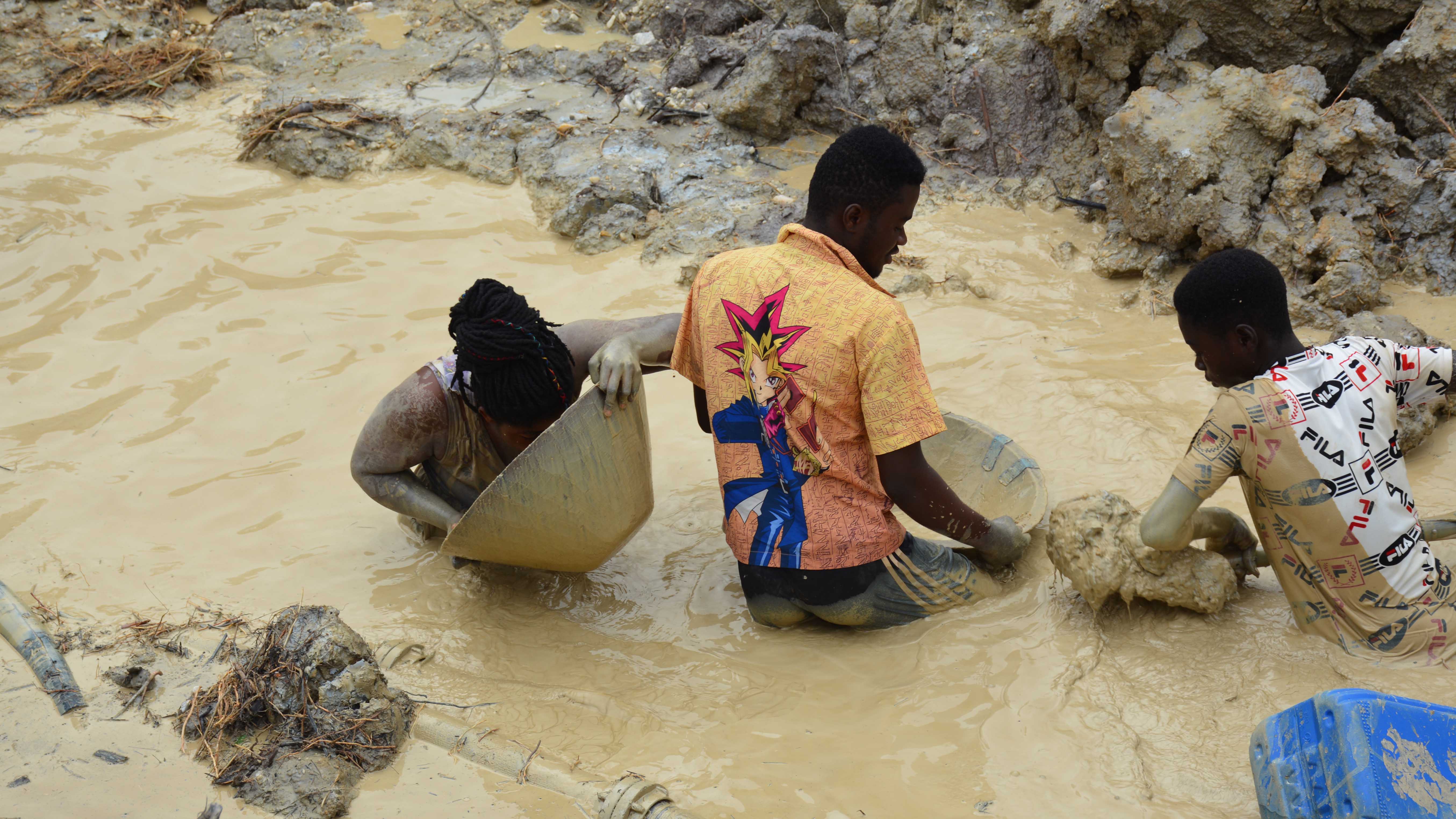 Illegal mining activities are very dangerous.