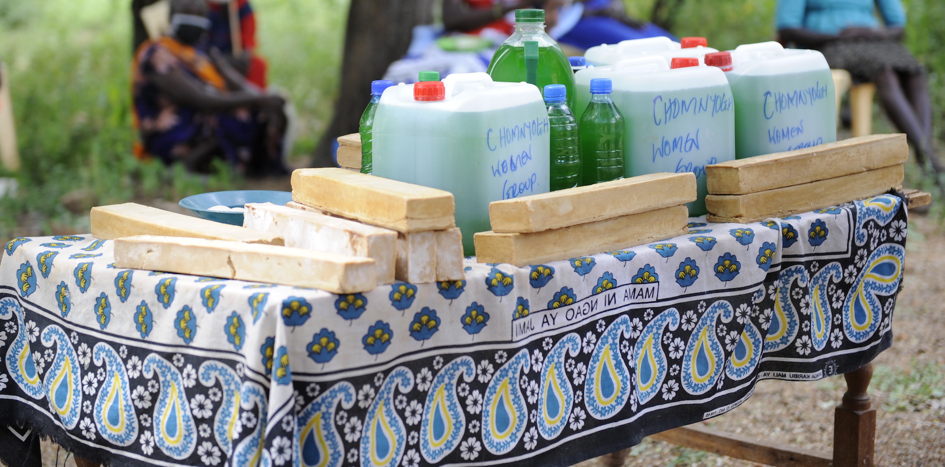 Soap made by the women to help fight COVID-19 in Baringo County, Kenya. ©World Vision Photo/Dickson Kahindi.