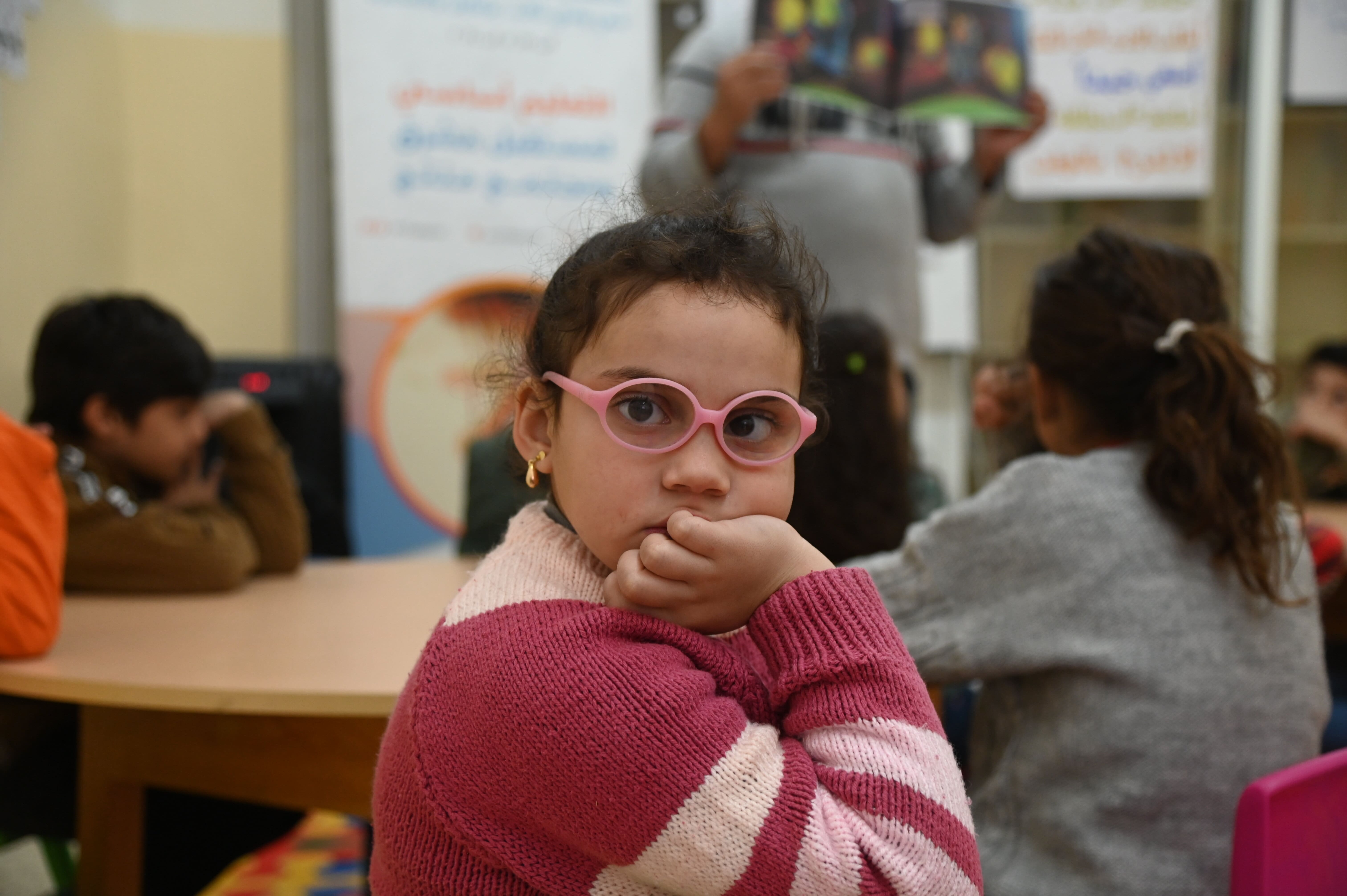 Girl during the session