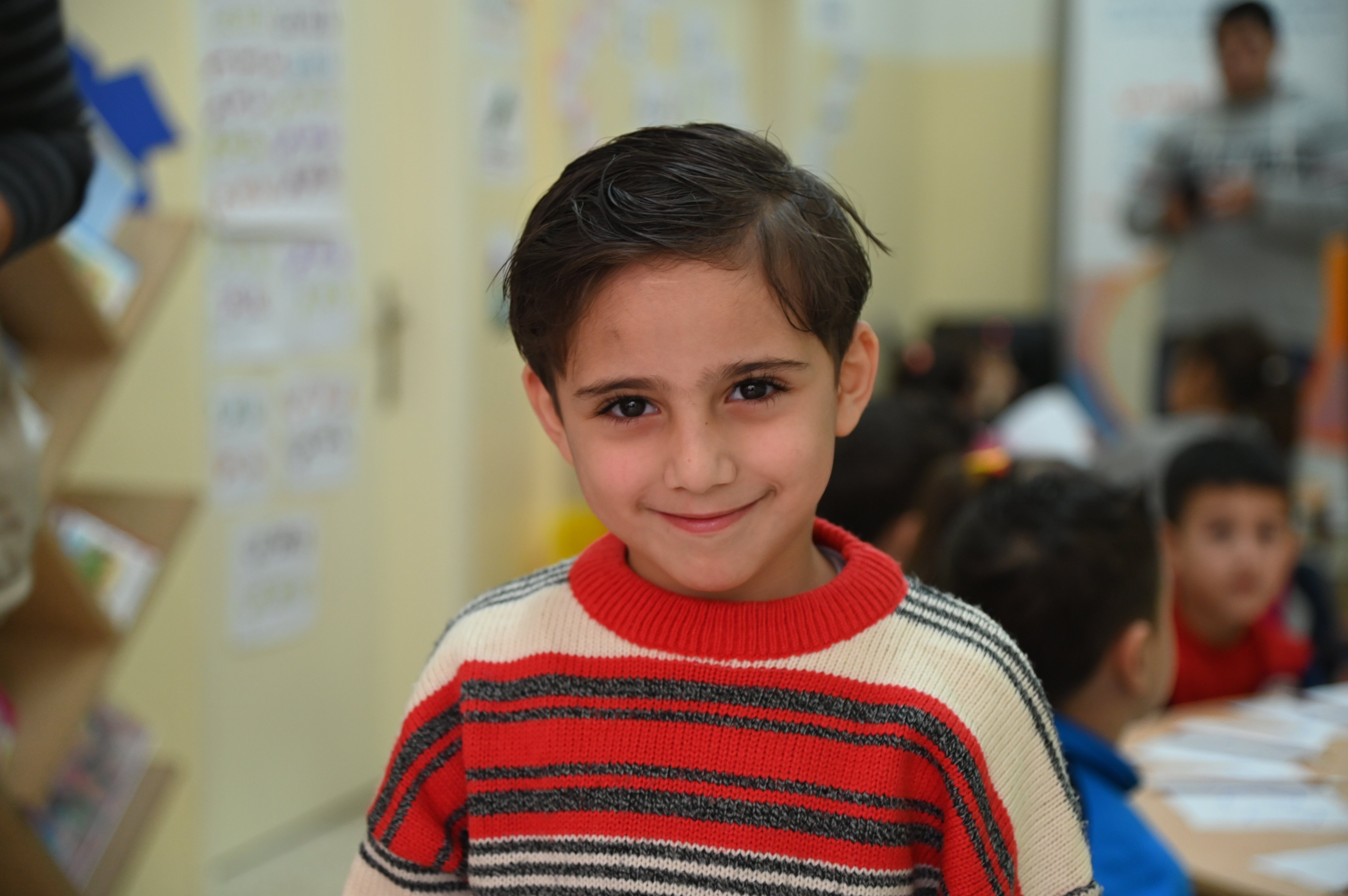 Boy attending the sessions