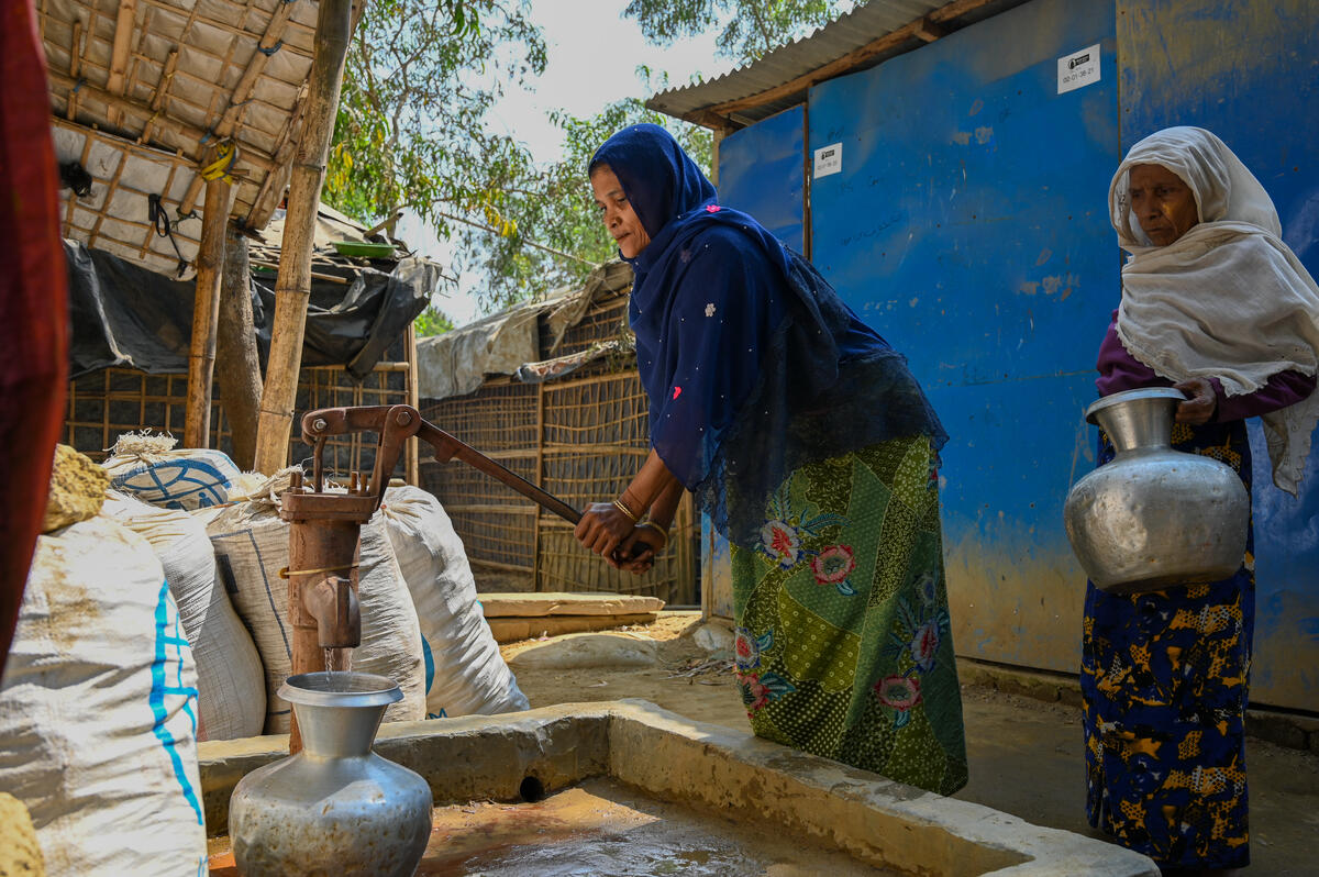 The view inside Bangladesh's Cox's Bazar refugee camp. 