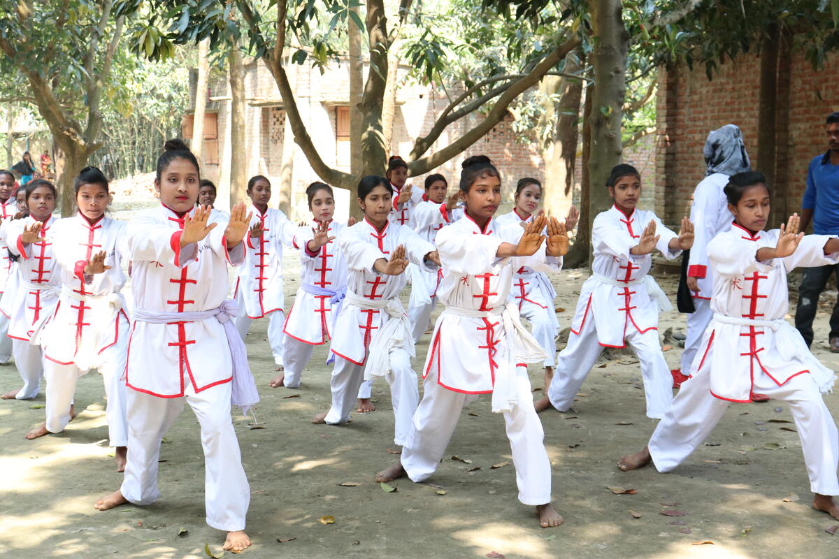 145 girls have learned martial arts through the programme.