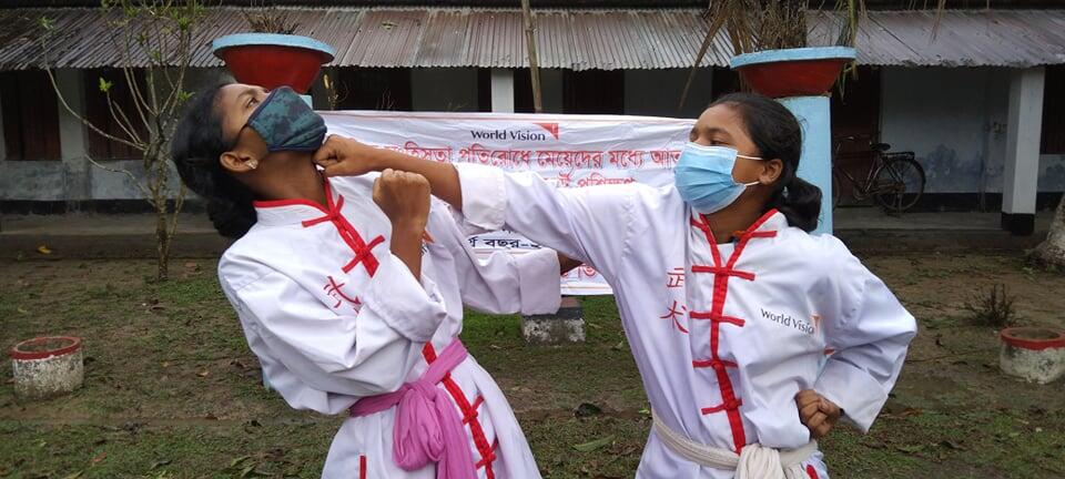 Shahosh teaches girls to defend themselves from gender-based violence.
