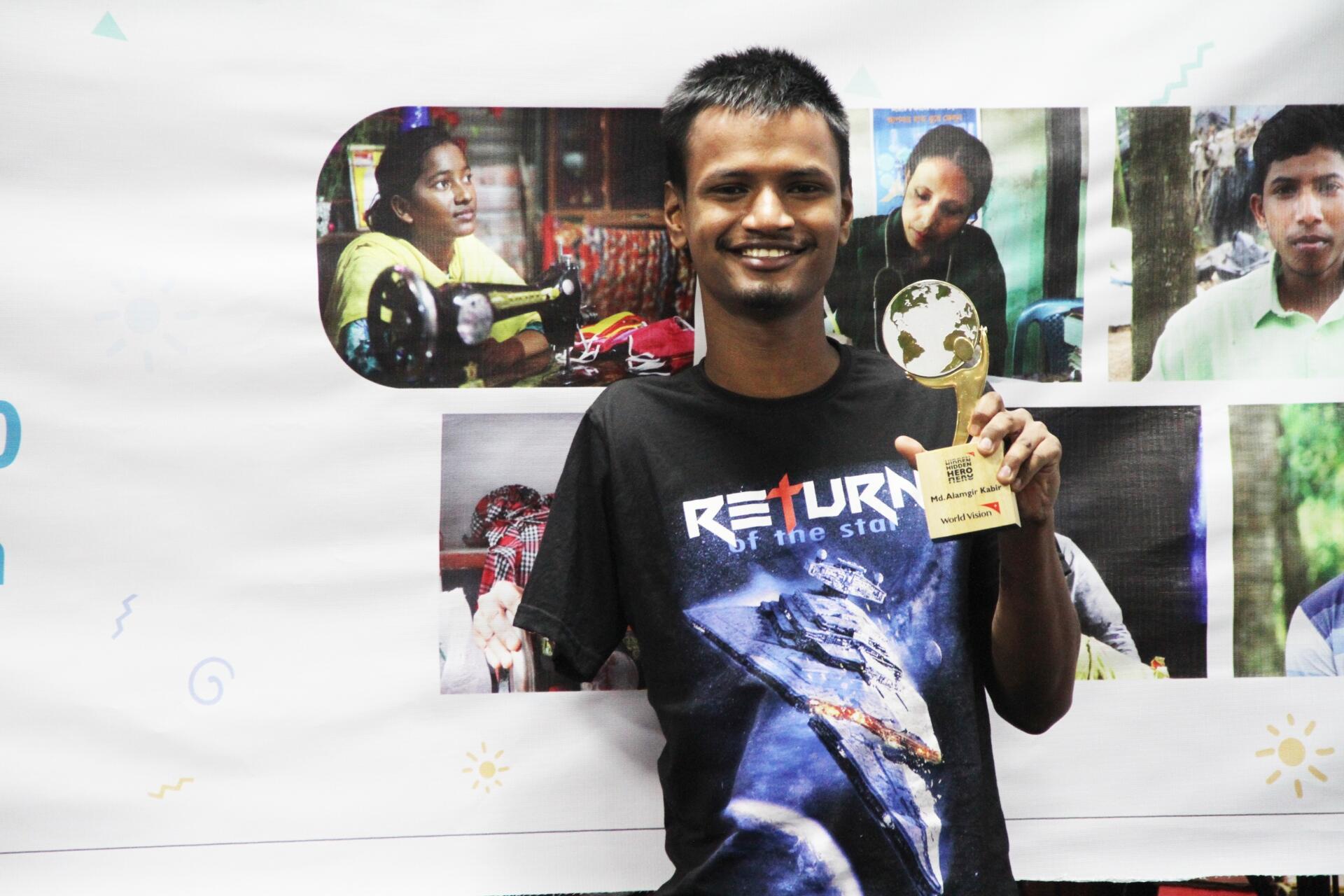 Alamgir's child rights work is award-winning.