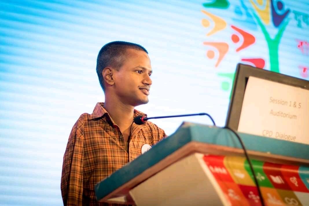 Alamgir has attended international conferences on child rights.