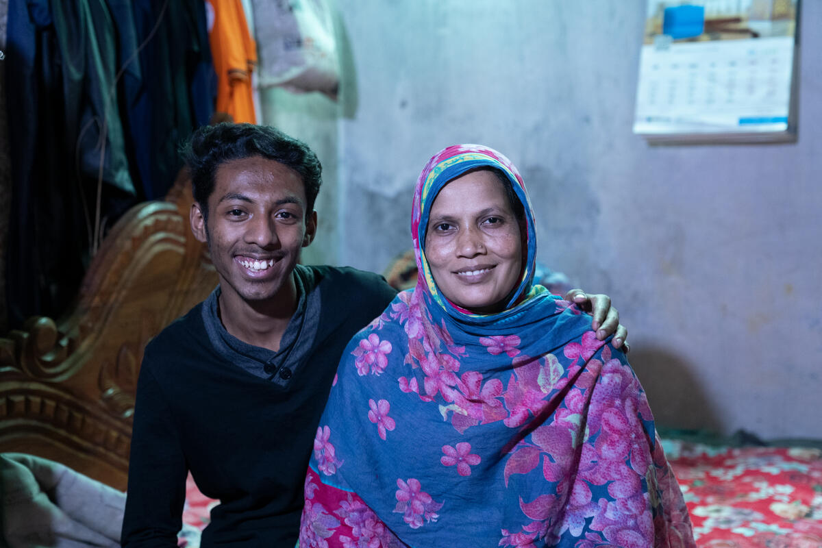 Nayeem lives with his aunty and uncle in Bangladesh.