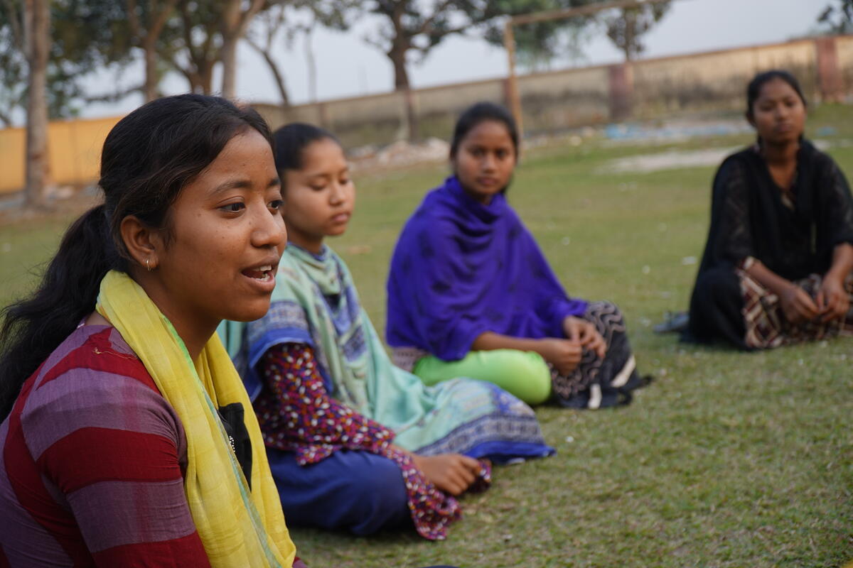 In Bangladesh, 16-year-old Bristi is working to prevent child marriages in her community, leading raising awareness in the children's forum.