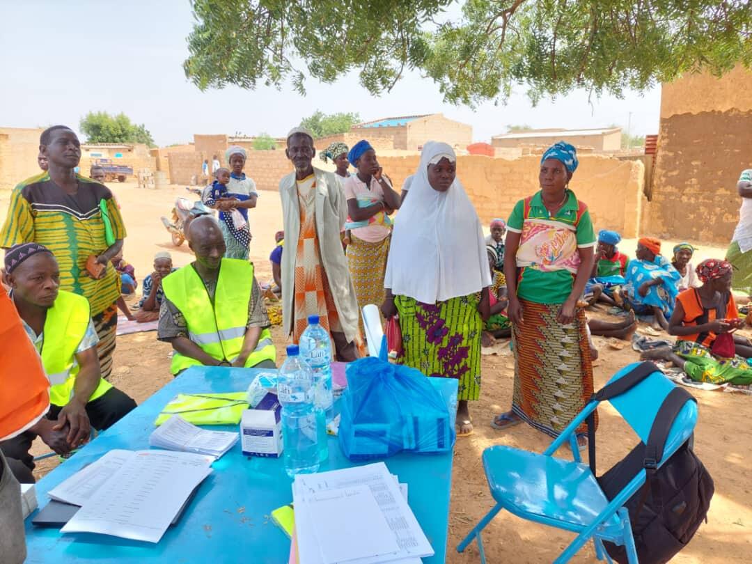 Families displaced by conflict as a result of climate change in Niger.