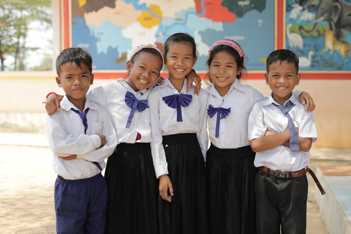 Toilets help girls stay at school in Cambodia