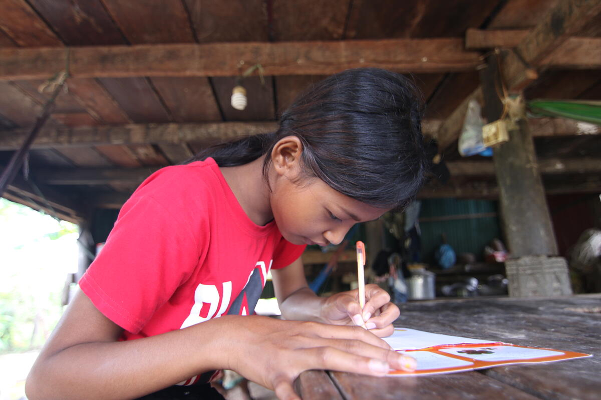 Ny a sponsored child in Cambodia writes a letter