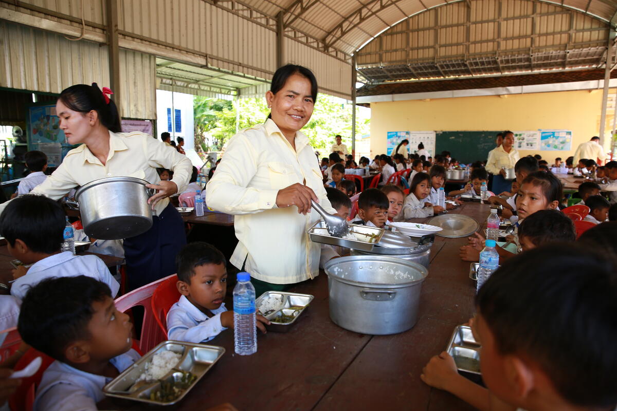 The School Feeding Provides daily breakfast meals to students, improving their nutrition, increasing regular attendance and attentiveness, decreasing dropout, improving retention and completion of education, and reducing short-term hunger.