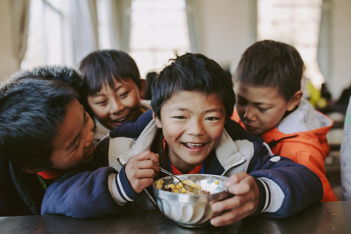 A child eating