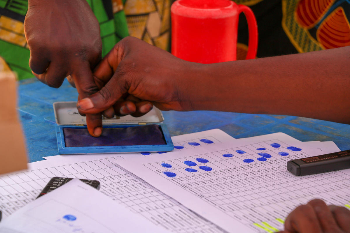 Digital registration in DRC. Kate Shaw/World Vision