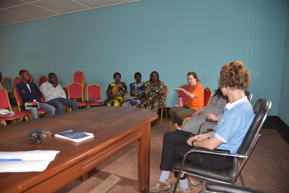 World Vision staff and community leaders met in January 2020