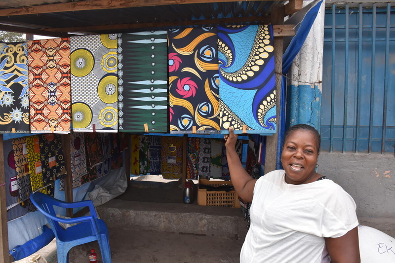 Mamie, a Congolese mother, has set up her own successful business 