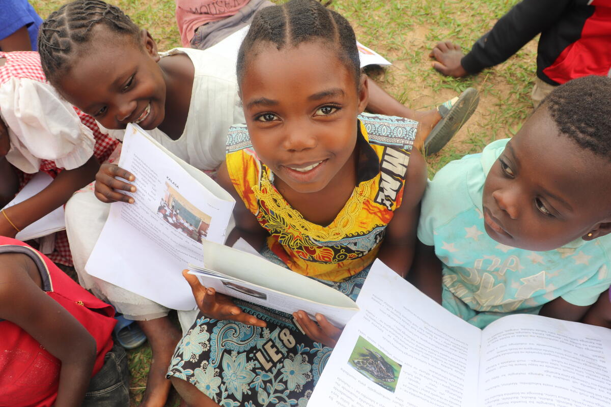 Children of the Reading club in Central Kasai.