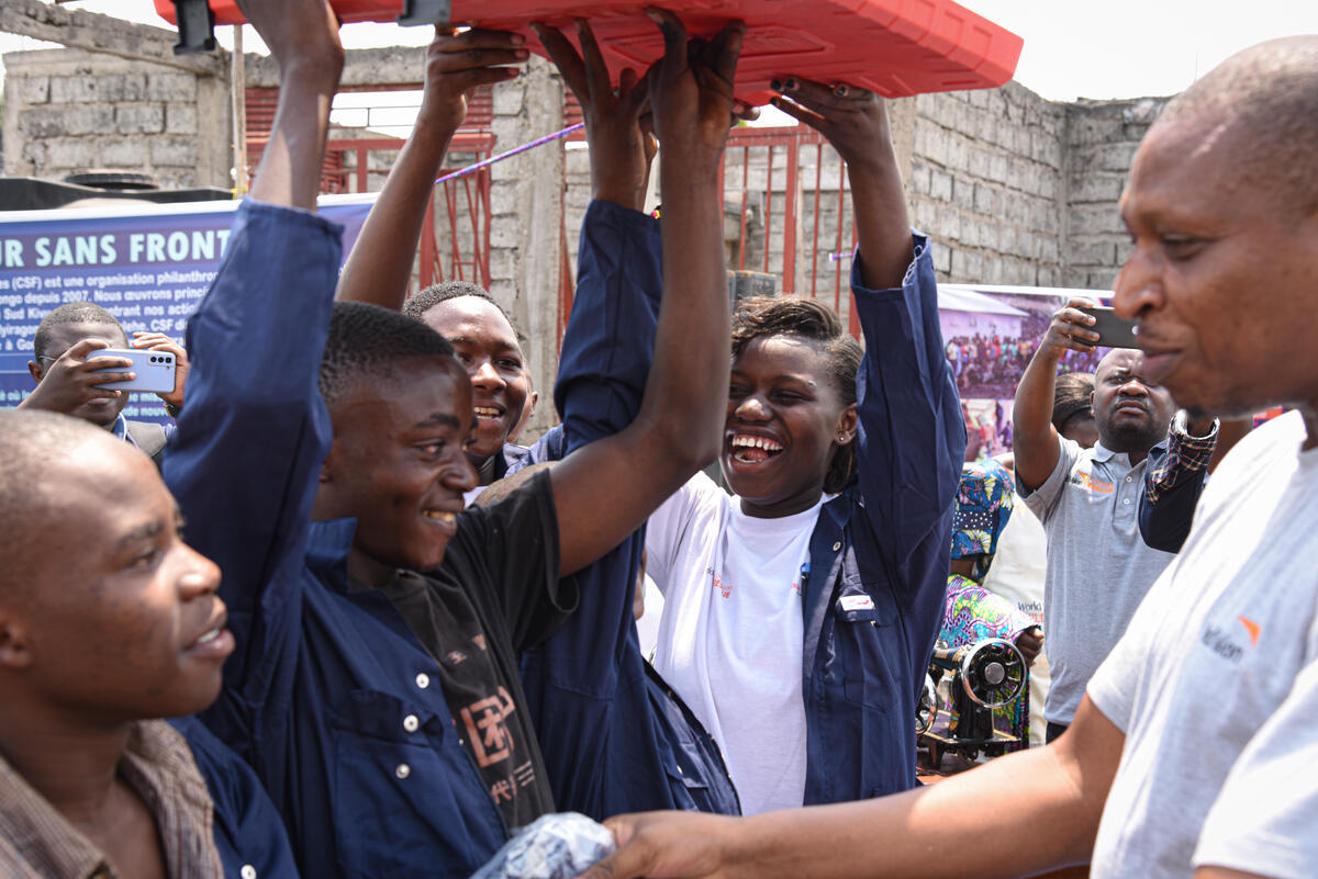 This is joy! These young people are determined to build a future.
