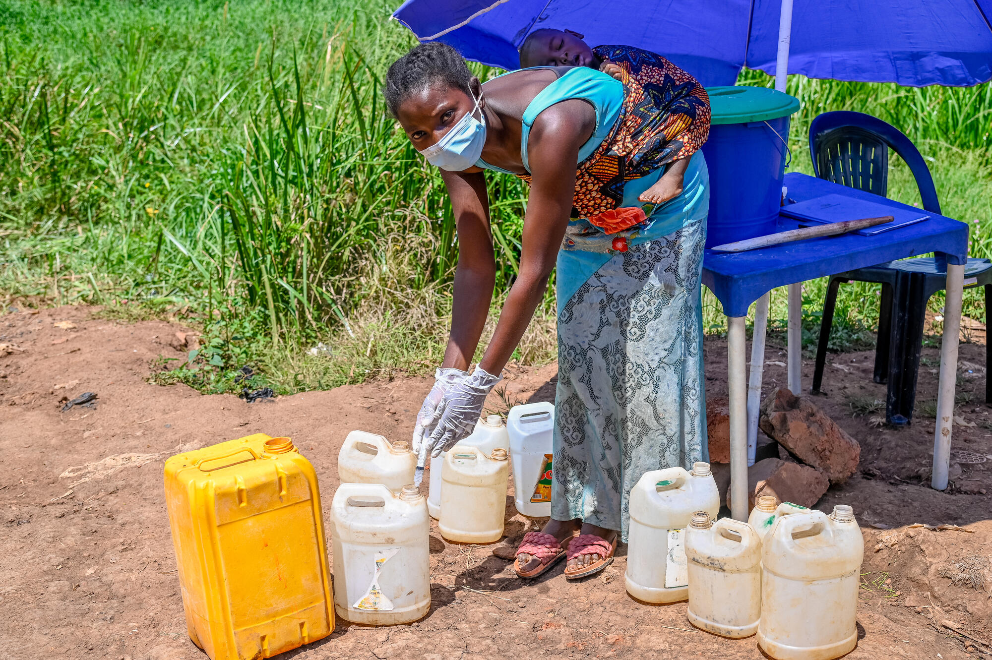 Angèle, 29, a community health worker and cholera survivor