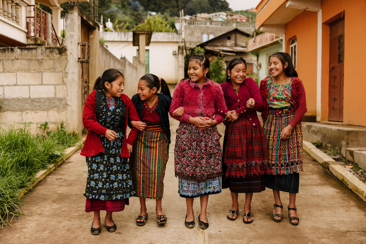 A group of girls from Guatemala