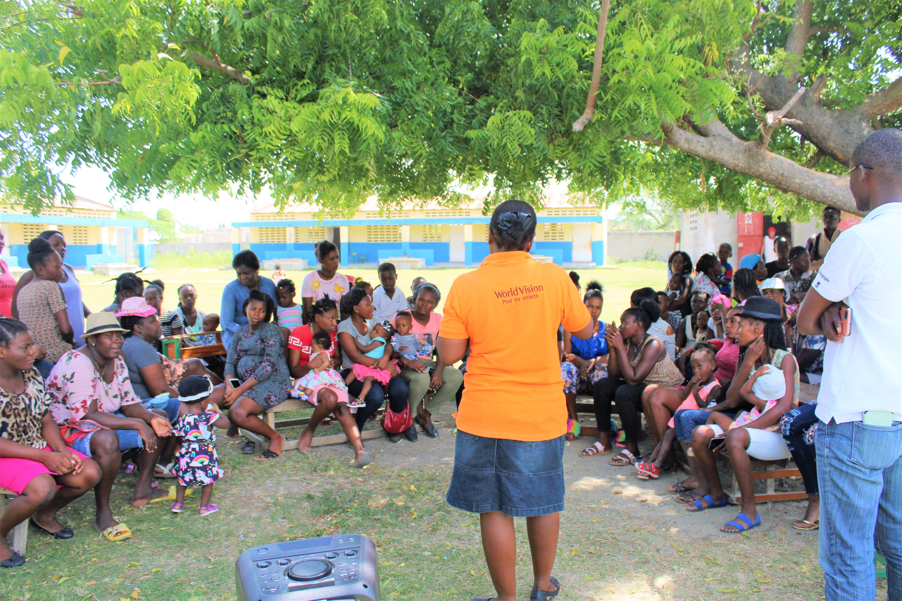 Mothers' Clubs in Haiti serve as hubs for education on child health and nutrition.