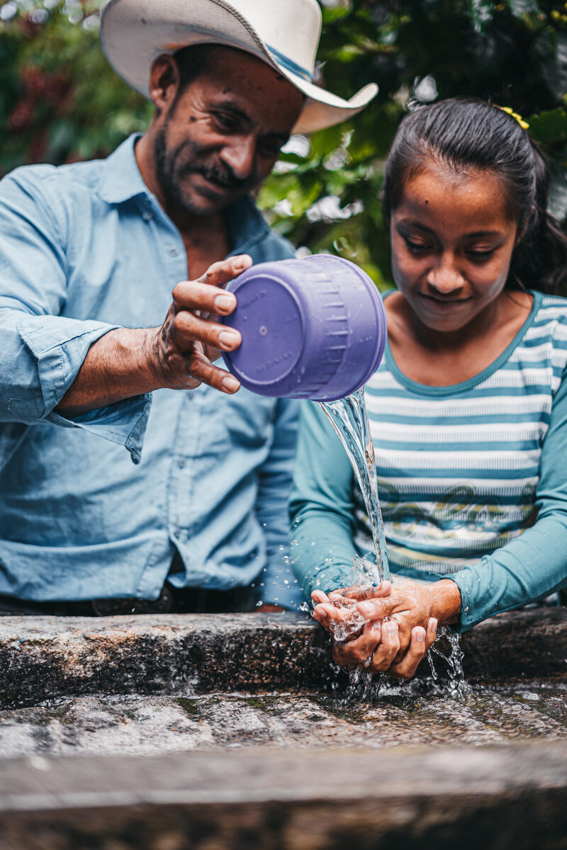 Reina walked to a well away from her home up to 10 times a day to draw water that was not clean. 