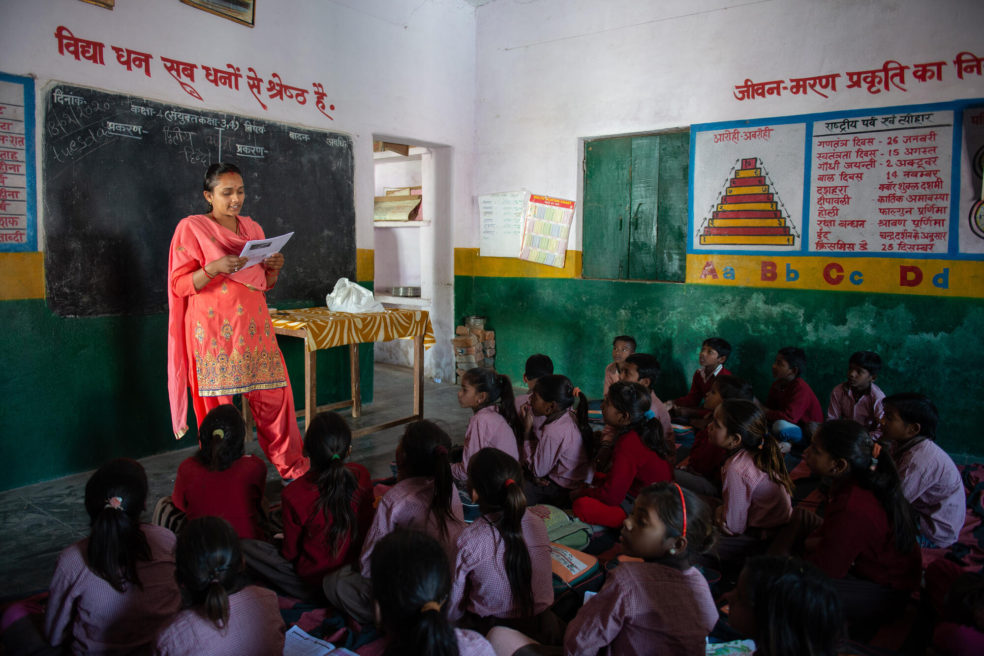 Hirdesh, 25, a former World Vision India’s sponsored child became one of the first female government teachers from her village
