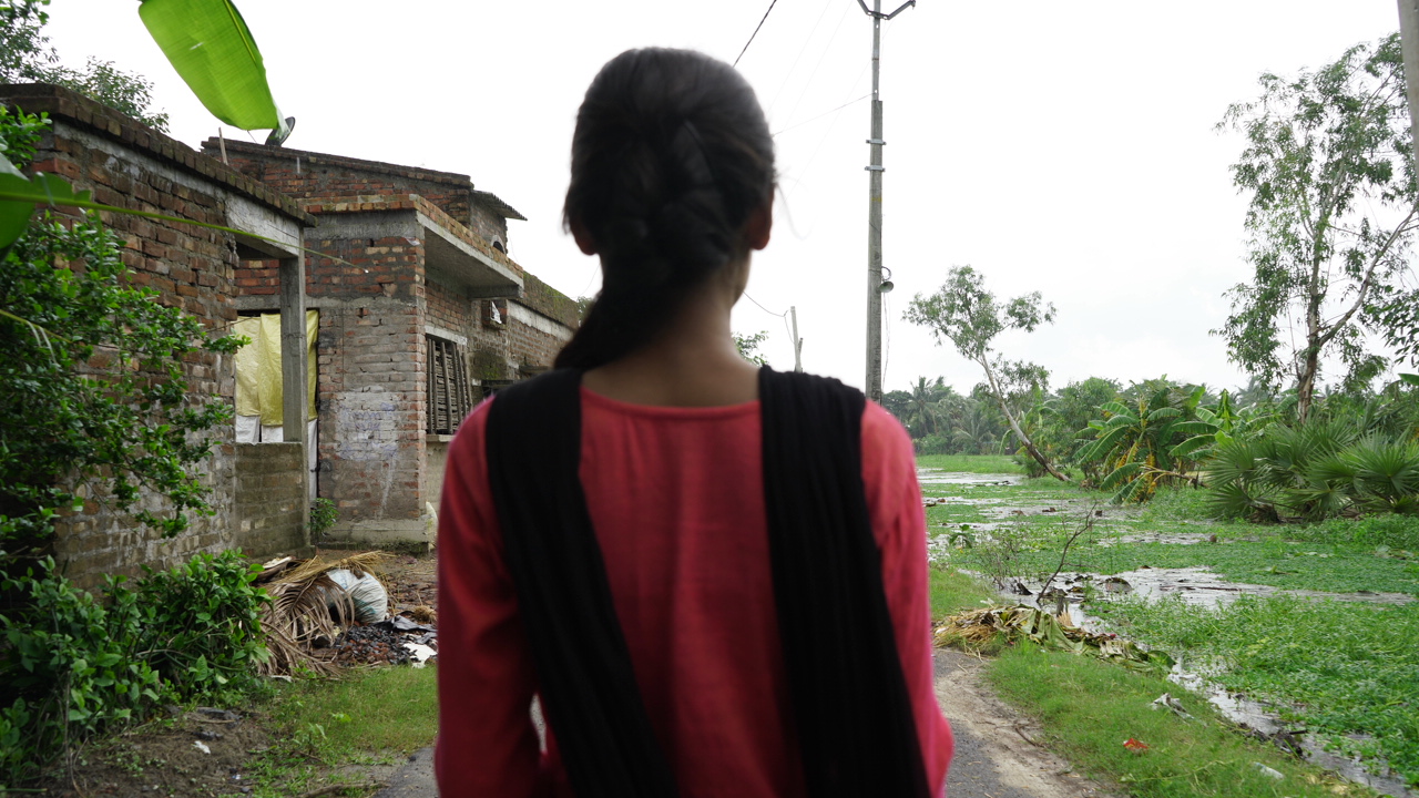 A sponsored girl during a girl power empowerment program