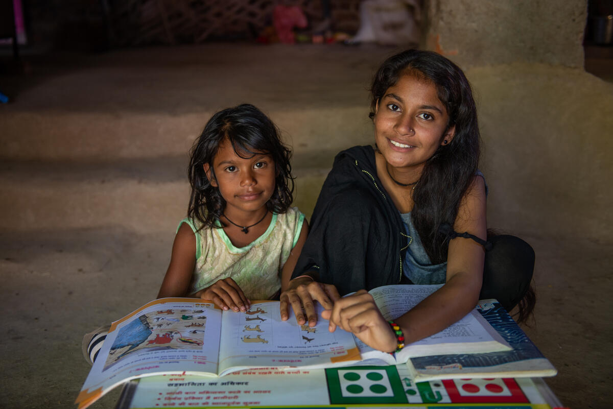 Krishna is 15 and used to spend a lot of time fetching water.