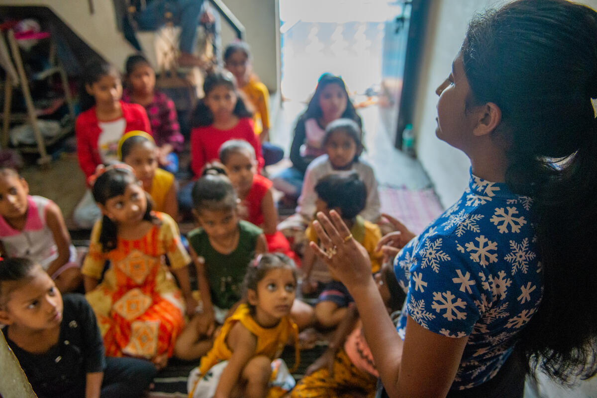 Now Sudha teaches other children about their rights.
