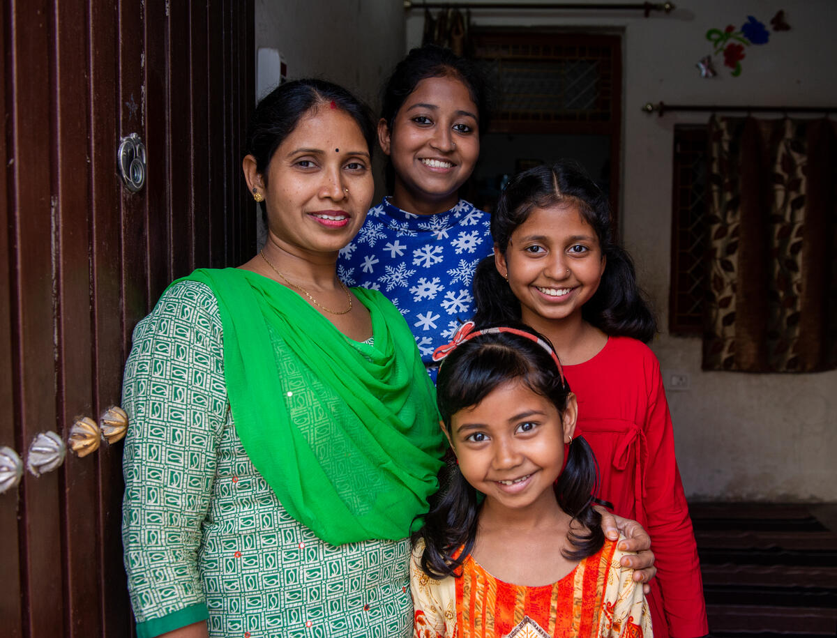 Sudha and her family live in Delhi, India.