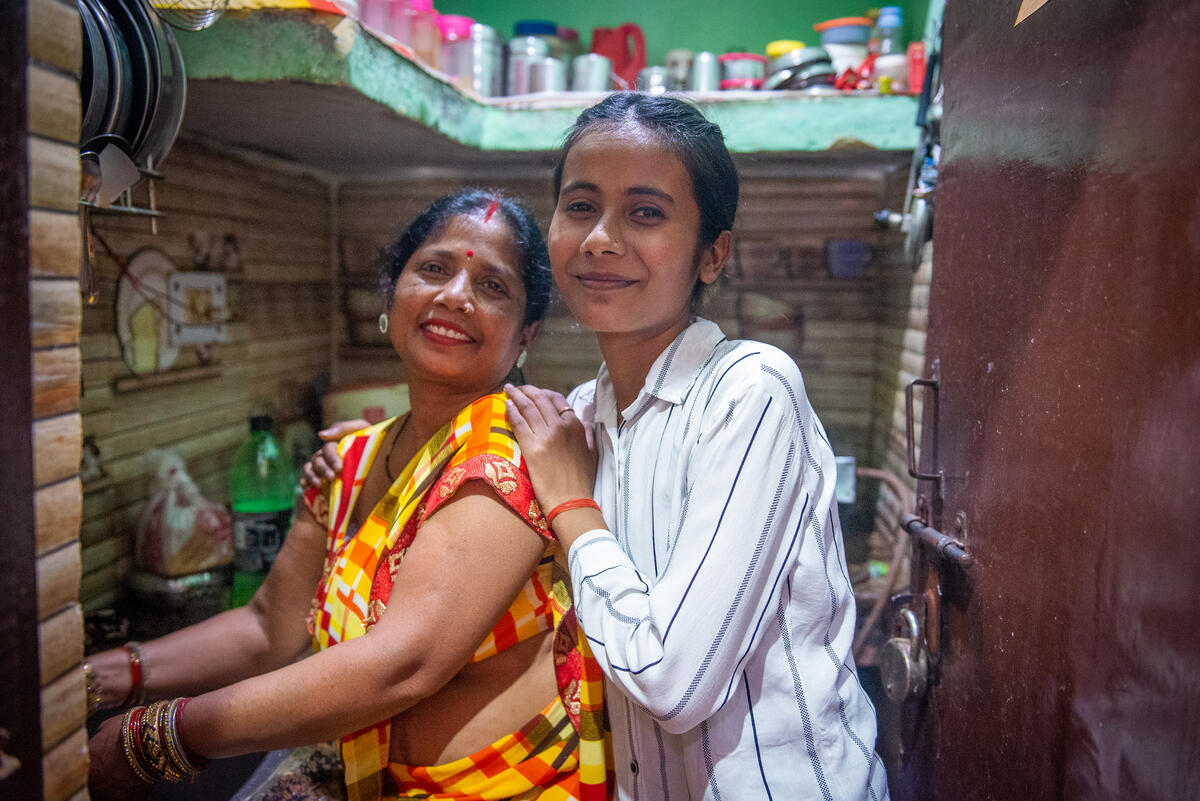 World Vision India programmes helped Khushbu's mother realise her daughters have a right to an education.
