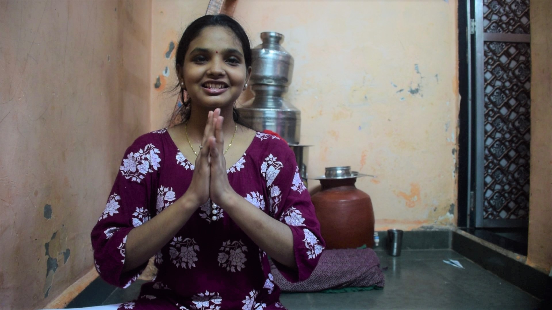 Sneha, a former sponsored child in India.